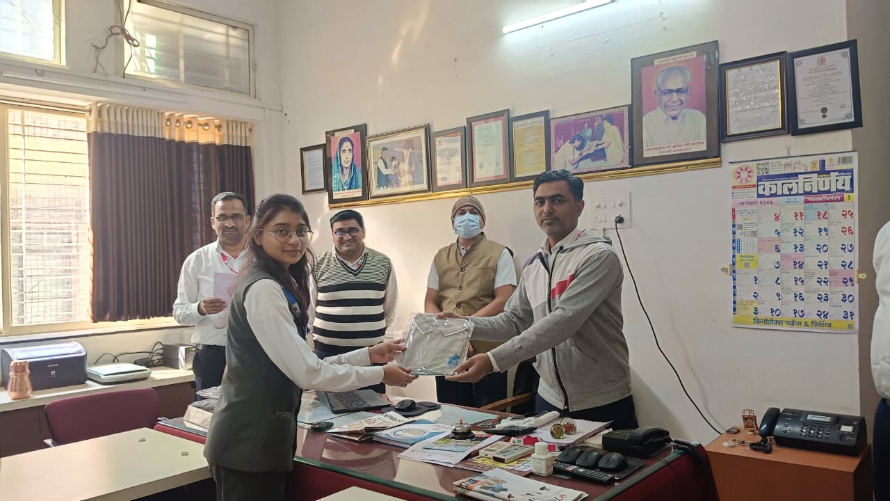 The outstanding performers of Career Sansad from Smt. Sharadchandrika Suresh Patil College of Pharmacy, Chopda were felicitated for their active participation and achievements in Career Sansad activit